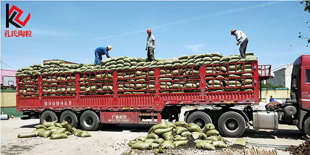 江蘇南通生態園車庫頂板回填陶粒
