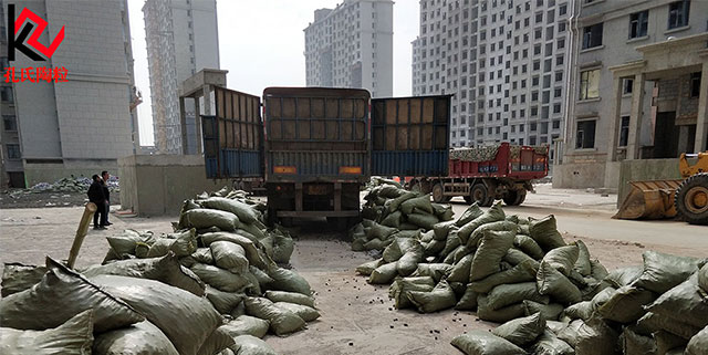 南京浦口某小區洗手間回填陶粒