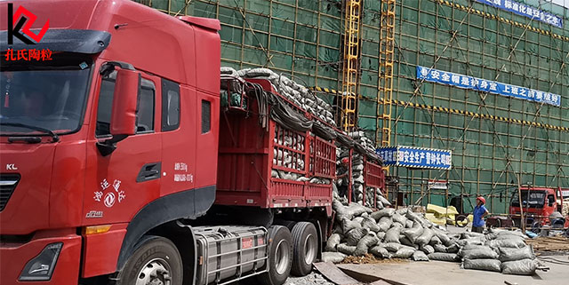 武漢漢陽區新建小區屋面找坡陶粒